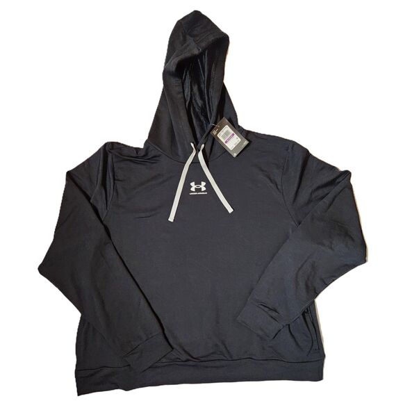 Under Armour Terry Hoodie – Women’s Size XXL, Lightweight Pullover, NWT - Picture 1 of 8